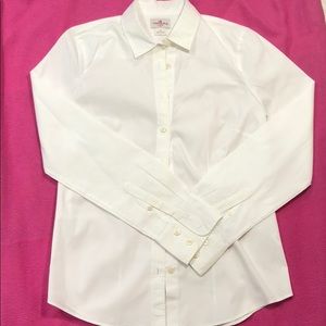 J Crew White Button Down Shirt Size Small